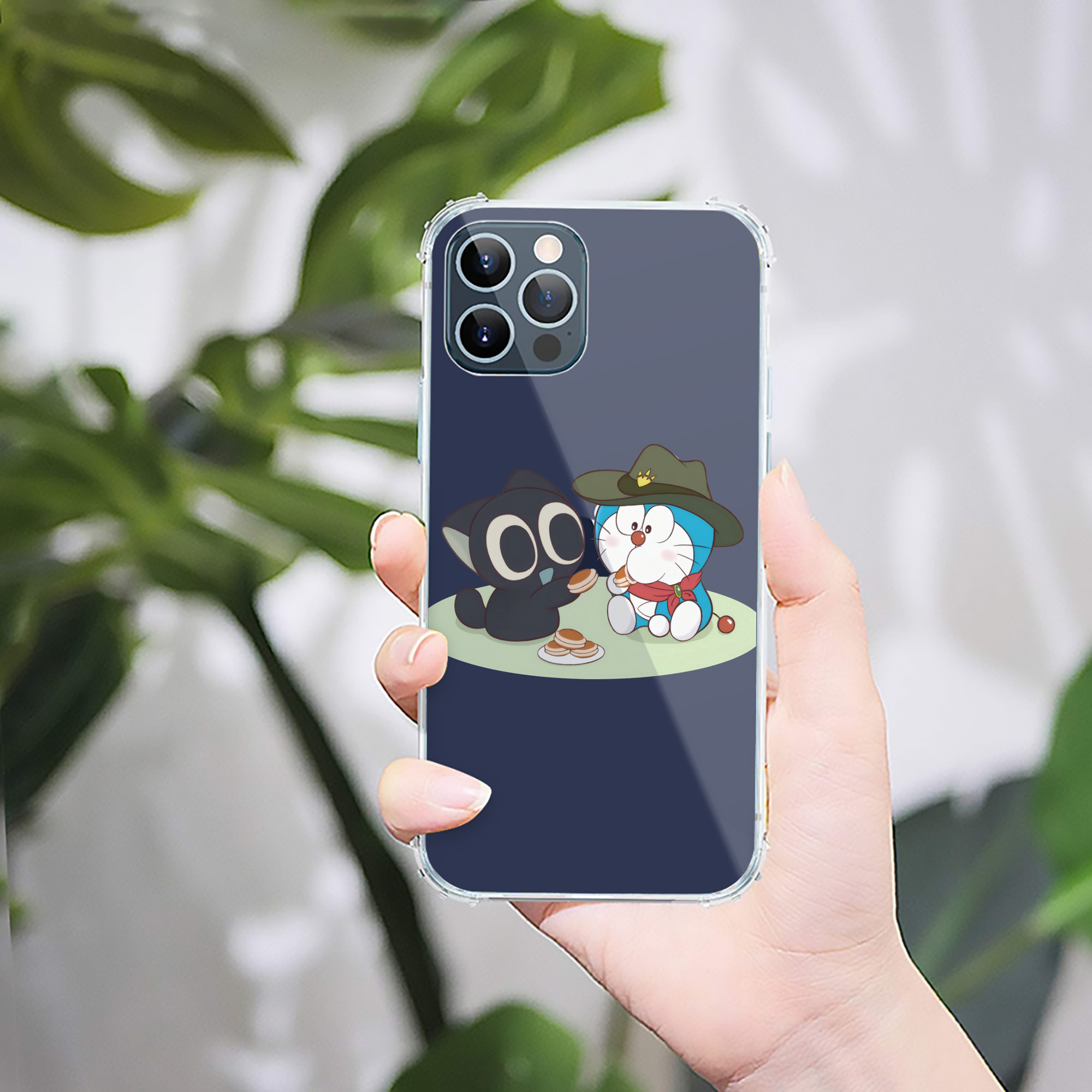 （画像用） ドラえもん Doraemon 【iPhone 12シリーズ対応】透明スマホケース（クリアソフトケース）